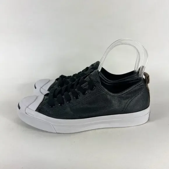 Converse Jack Purcell Sneakers Women's 6.5 Black Lace Up Running Shoes 151483C - Picture 5 of 10